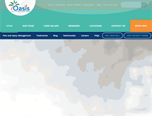 Tablet Screenshot of oasisphysicaltherapy.com